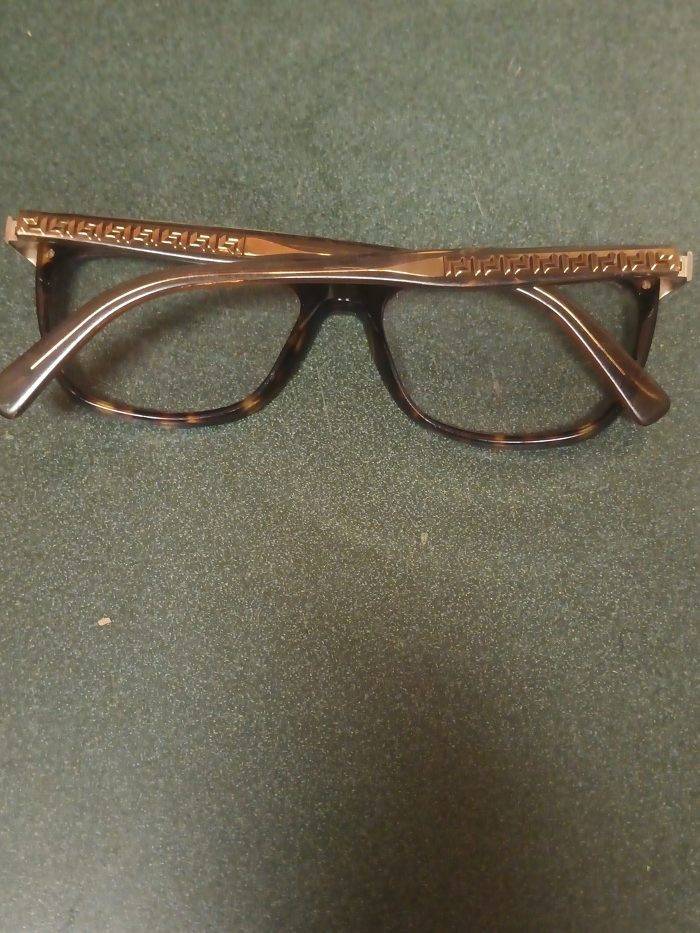 Versace Women's Eyeglasses Frame Dark Havana Butterfly Frame